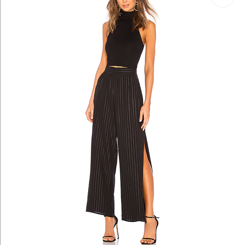 Bcbgeneration Side Split High-Rise Palazzo Pants